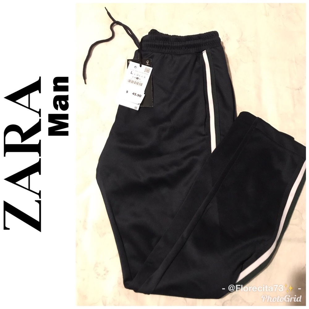 Zara New Navy Blue Pants